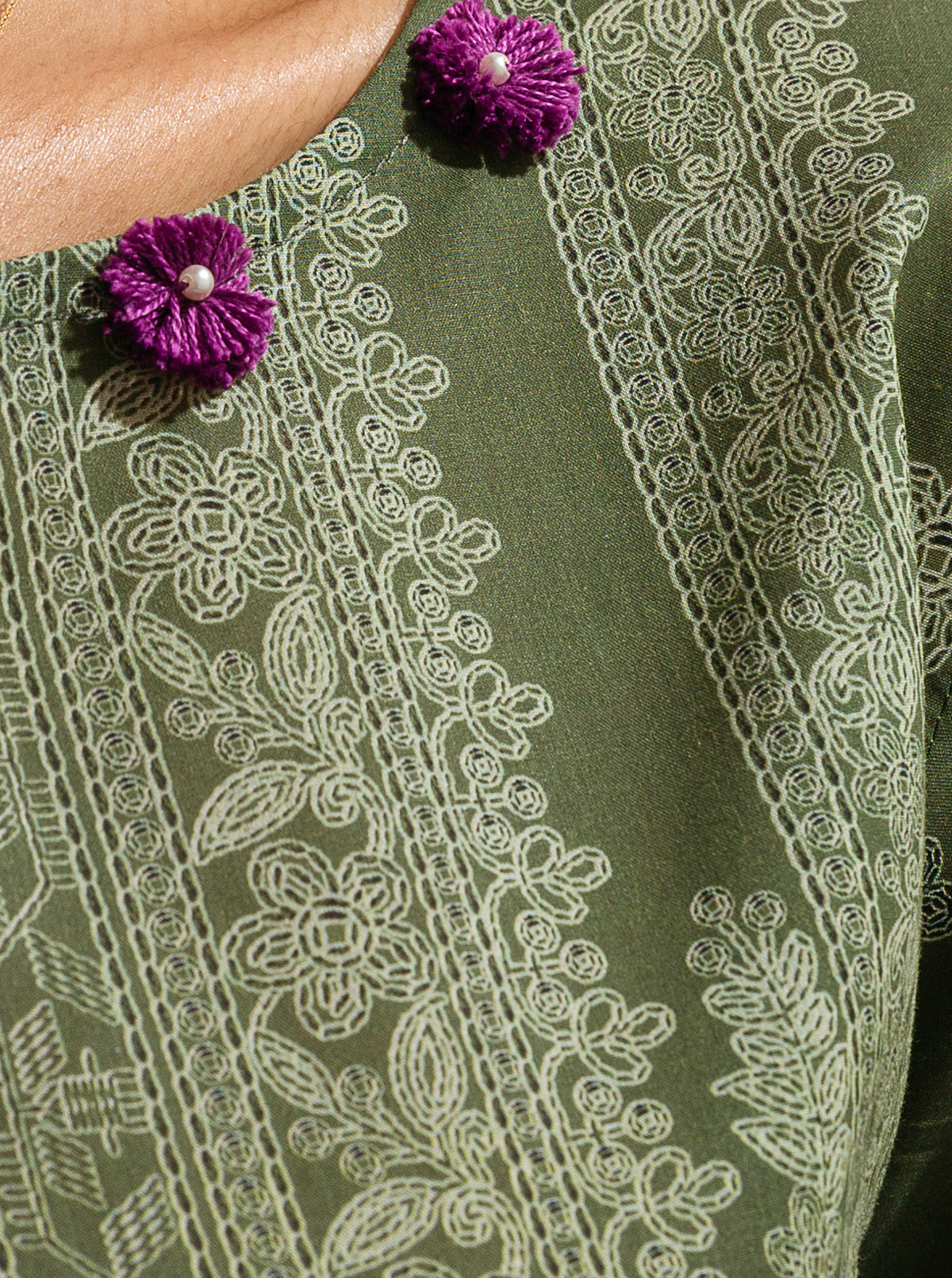 3 PIECE - PRINTED LAWN SUIT - KALE DREAMS MORBAGH SU_23   