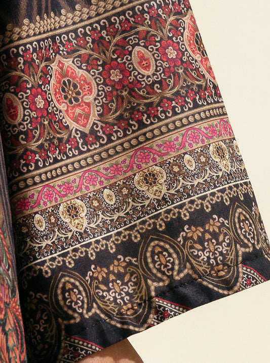 3 PIECE - PRINTED LAWN SUIT - NIGHT SKY MORBAGH SU_23   
