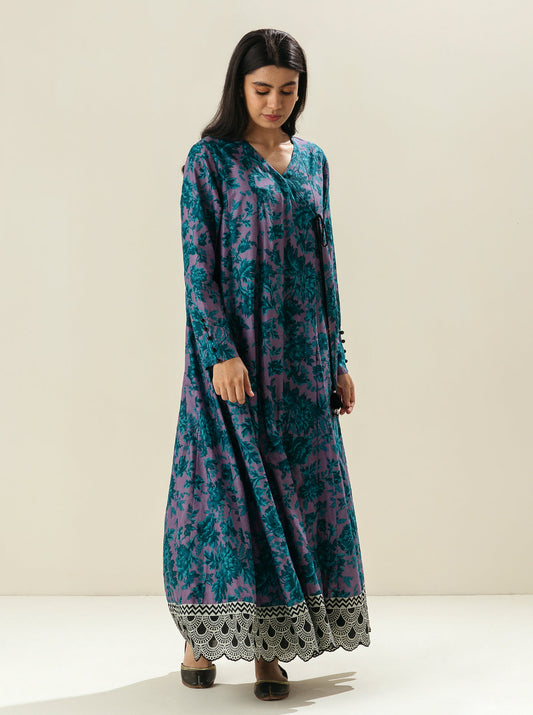 1 PIECE - PRINTED LAWN SHIRT - MAUVE SKY MORBAGH SU_23   