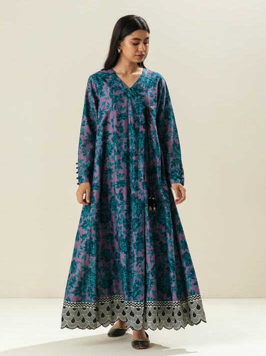 1 PIECE - PRINTED LAWN SHIRT - MAUVE SKY MORBAGH SU_23   
