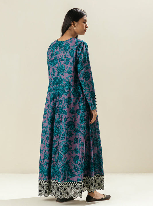 1 PIECE - PRINTED LAWN SHIRT - MAUVE SKY MORBAGH SU_23   