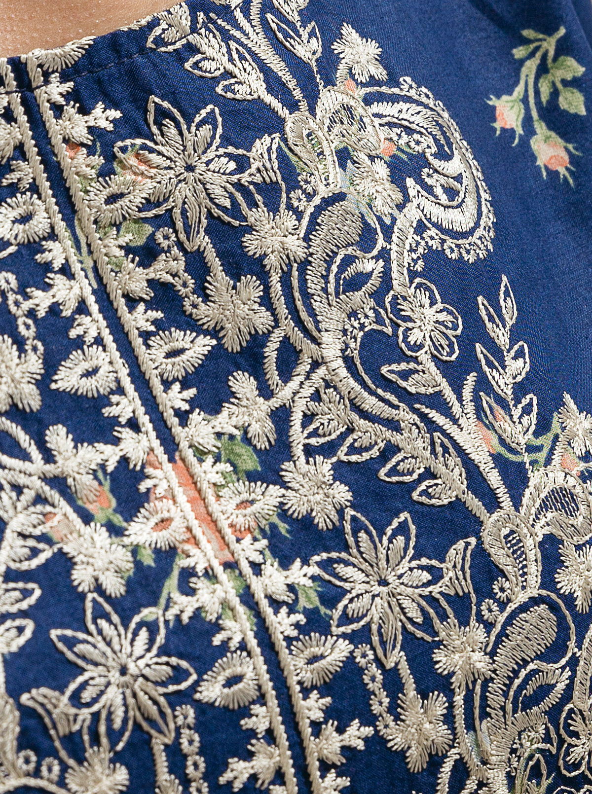 2 PIECE - EMBROIDERED LAWN SUIT - BLUEBERRY CRUSH MORBAGH SU_23   