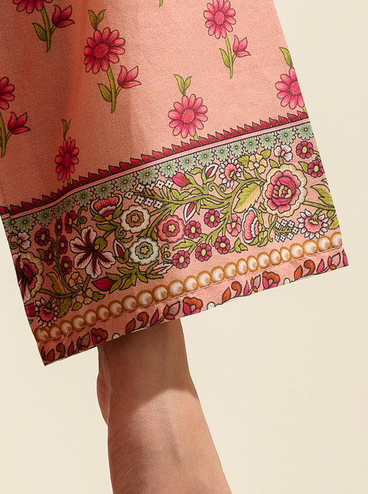 3 PIECE - PRINTED LAWN SUIT - ROSE OF SHARON MORBAGH SU_23   