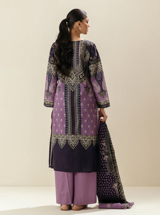 3 PIECE - PRINTED LAWN SUIT - CROWN JEWEL MORBAGH SU_23   