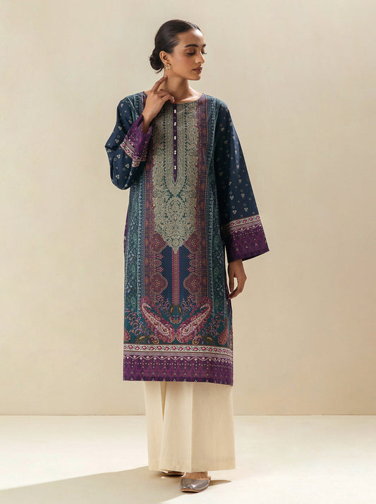 1 PIECE PRINTED LAWN SHIRT-AZURITE BLISS BT-MORBAGH SU_24   