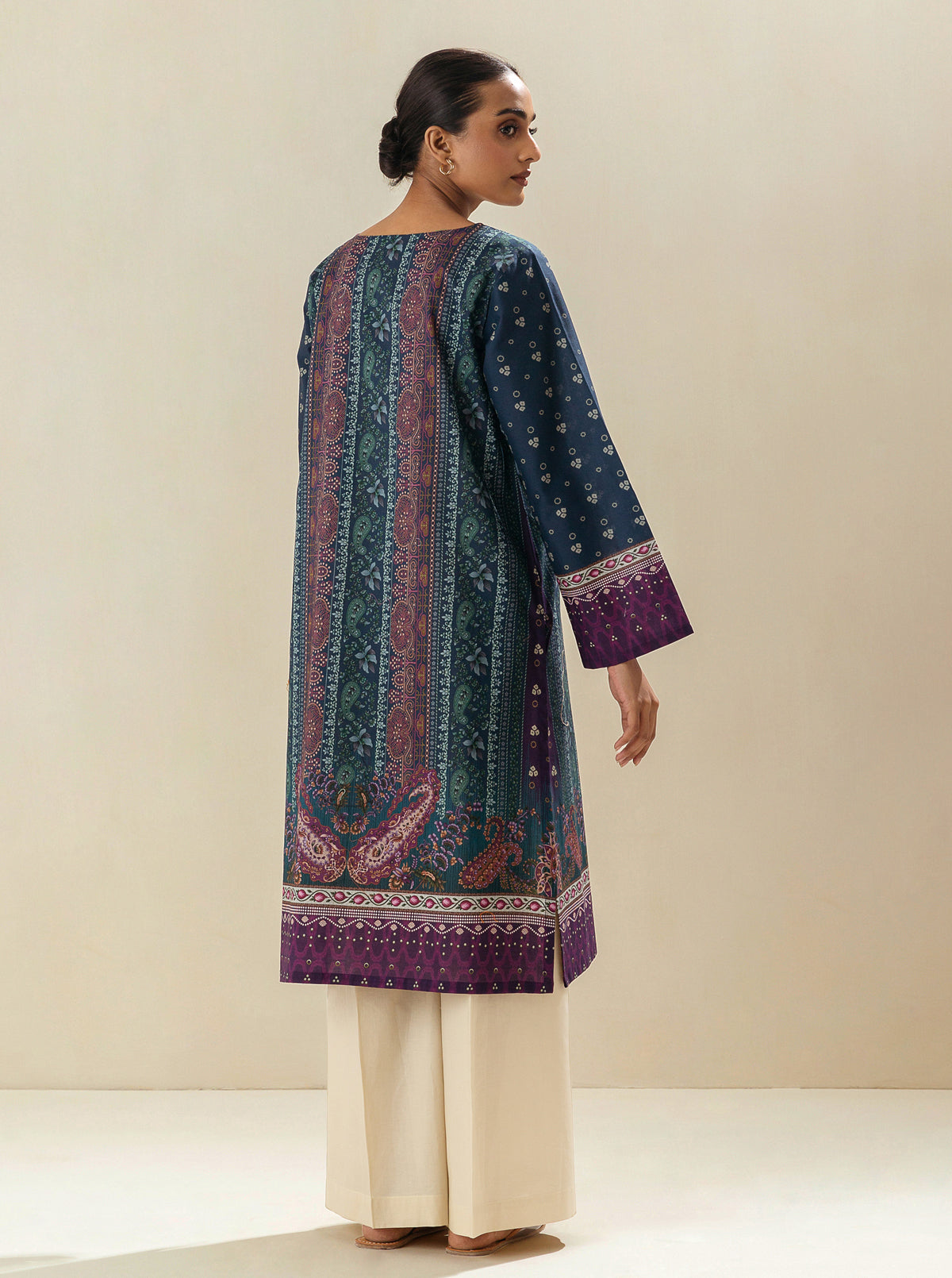 1 PIECE PRINTED LAWN SHIRT-AZURITE BLISS BT-MORBAGH SU_24   