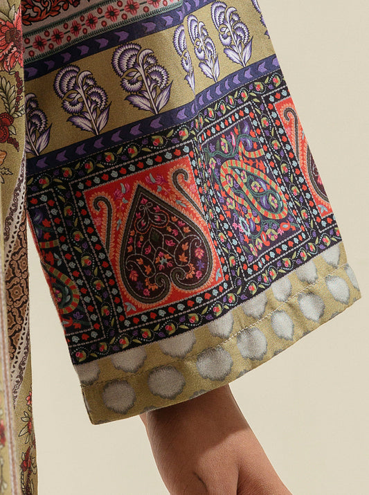 1 PIECE PRINTED LAWN SHIRT-OPALINE TREES BT-MORBAGH SU_24   