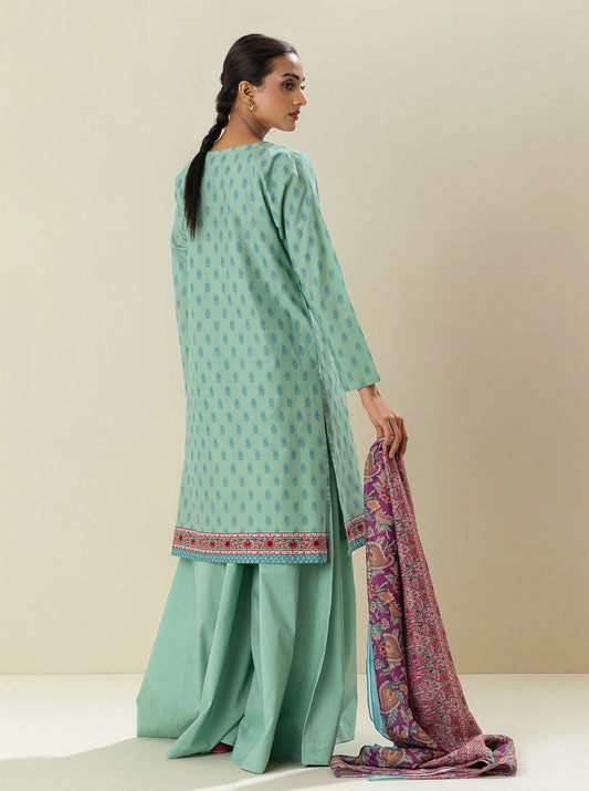 2 PIECE - EMBROIDERED LAWN SUIT - SOOTHING SEA MORBAGH SU_23   