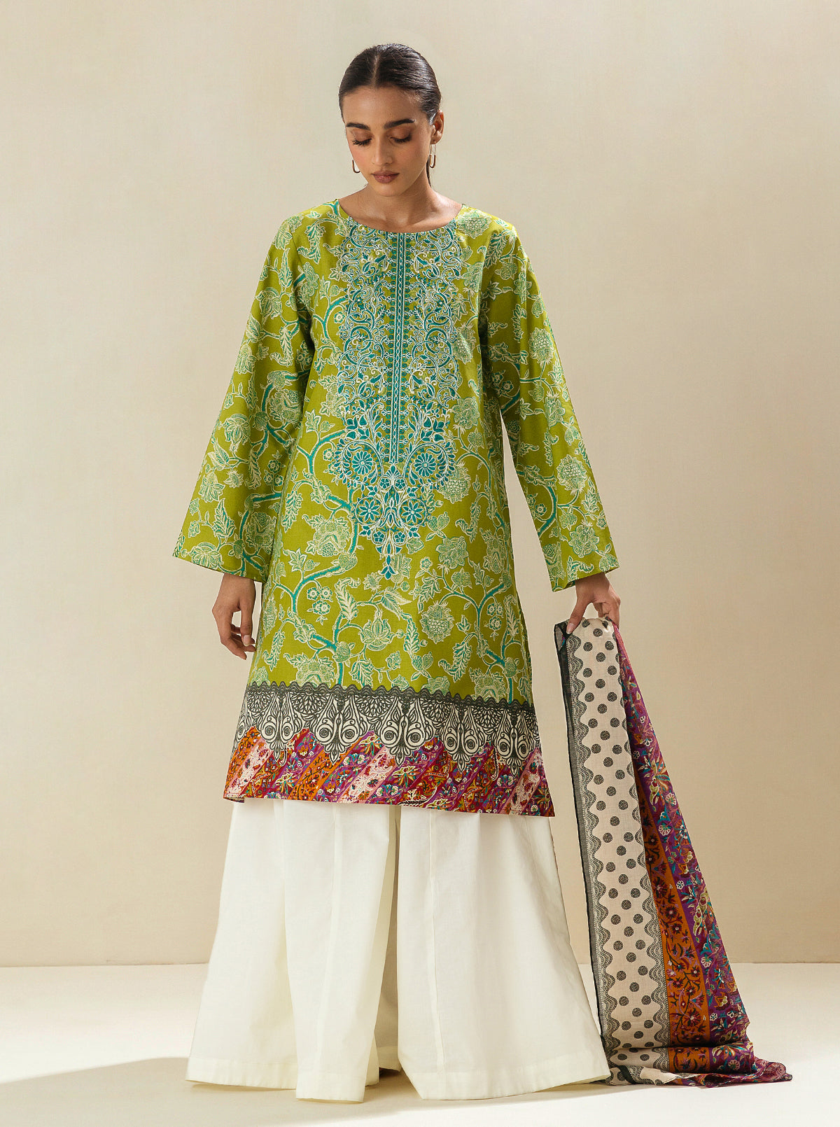 2 PIECE - EMBROIDERED LAWN SUIT - LUSH GARDEN MORBAGH SU_23   
