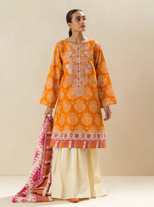 2 PIECE - EMBROIDERED LAWN SUIT - MANDARIN CLOUD MORBAGH SU_23   