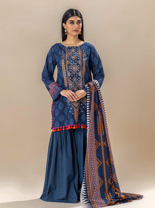 2 PIECE EMBROIDERED LAWN SUIT-METALIC SHIMMERS BT-MORBAGH SU_24   