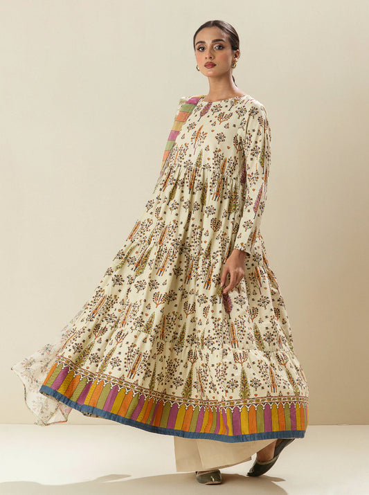 2 PIECE - PRINTED LAWN SUIT - FRAGRANT FOLIAGE BT-MORBAGH SU_24   