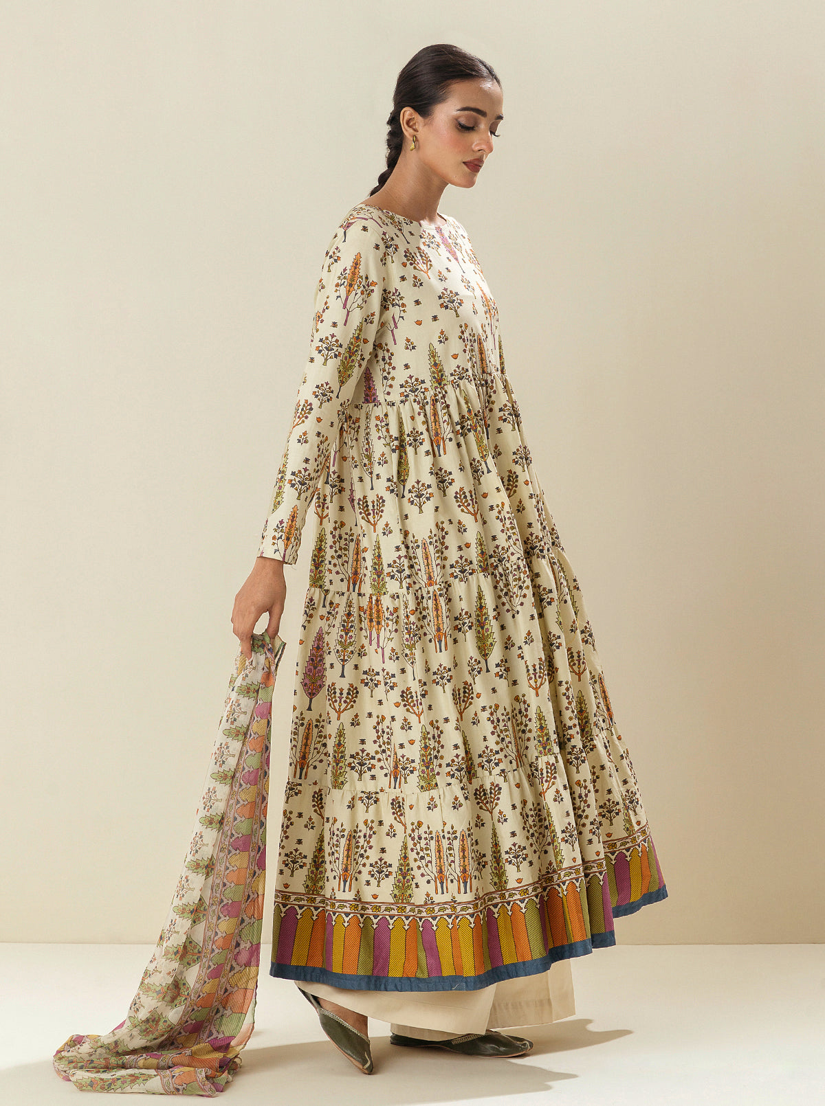 2 PIECE - PRINTED LAWN SUIT - FRAGRANT FOLIAGE BT-MORBAGH SU_24   