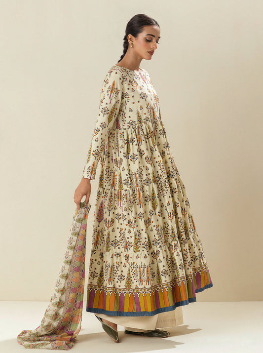 2 PIECE - PRINTED LAWN SUIT - FRAGRANT FOLIAGE BT-MORBAGH SU_24   