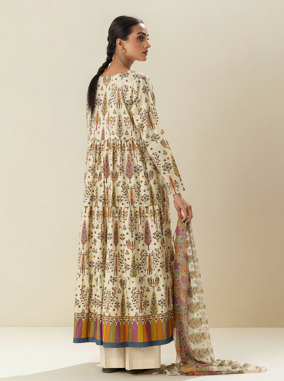 2 PIECE - PRINTED LAWN SUIT - FRAGRANT FOLIAGE BT-MORBAGH SU_24   