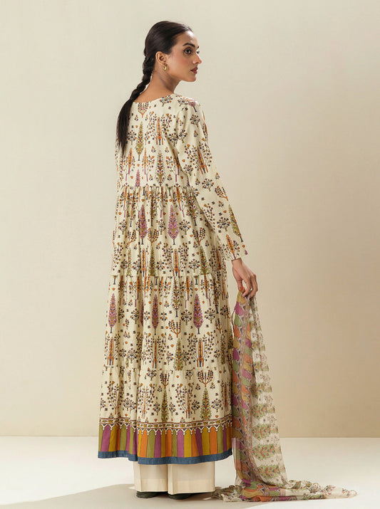 2 PIECE - PRINTED LAWN SUIT - FRAGRANT FOLIAGE BT-MORBAGH SU_24   