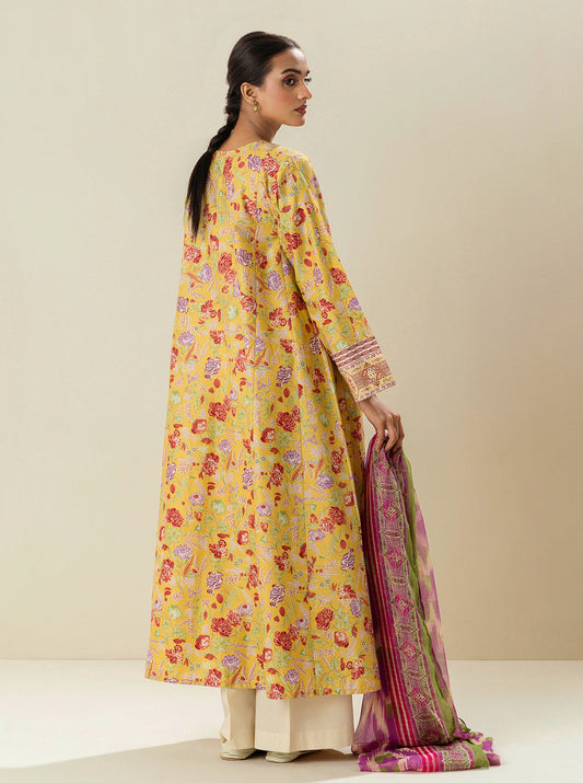 2 PIECE - PRINTED LAWN SUIT -YARROW CREAM MORBAGH SU_23   