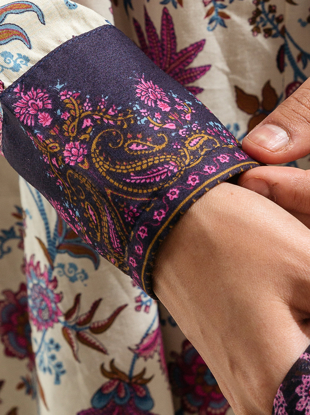 2 PIECE - PRINTED LAWN SUIT - RASPBERRY ROSE MORBAGH SU_23   