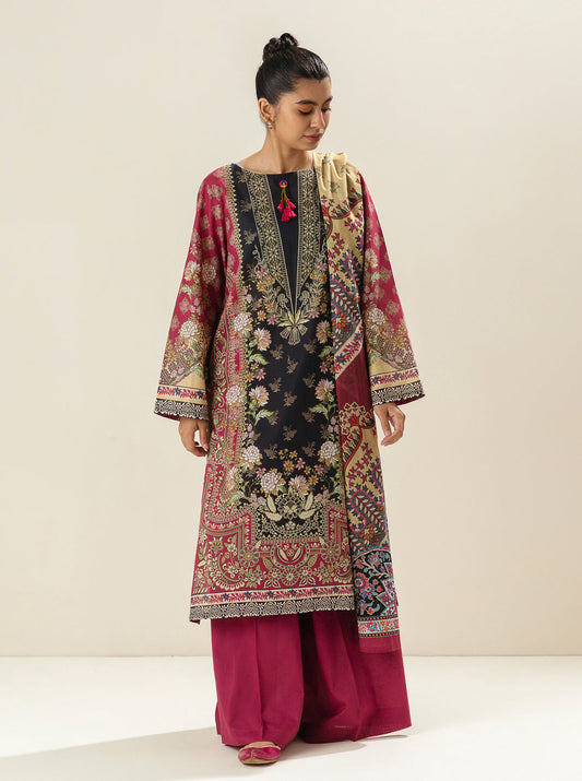 3 PIECE - PRINTED LAWN SUIT - GARDEN VALUE MORBAGH SU_23   