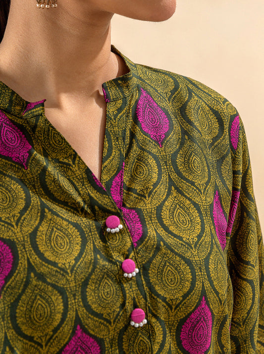 3 PIECE PRINTED VISCOSE SUIT-SHEER ILLUMINATION BT-MORBAGH SU_24   