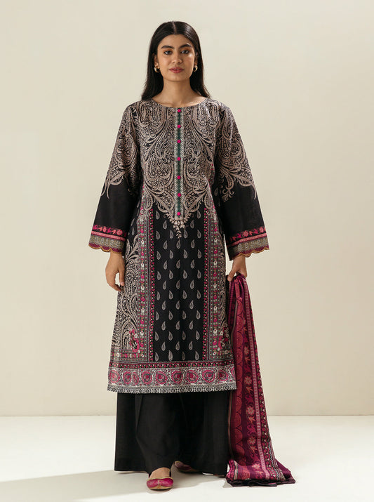 3 PIECE - PRINTED LAWN SUIT - LUXURY JEWEL MORBAGH SU_23   