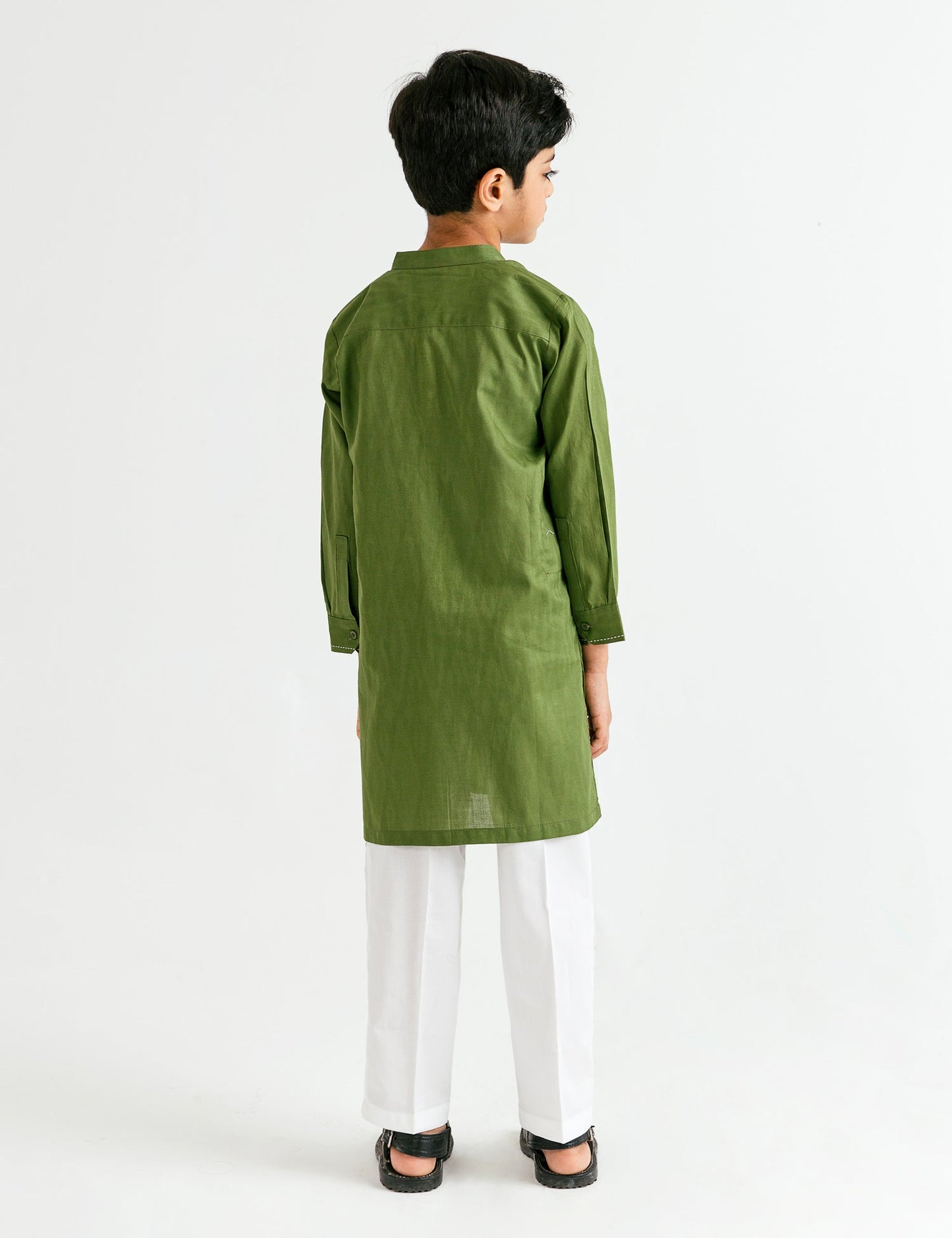 PLEATED JACQUARD KURTA