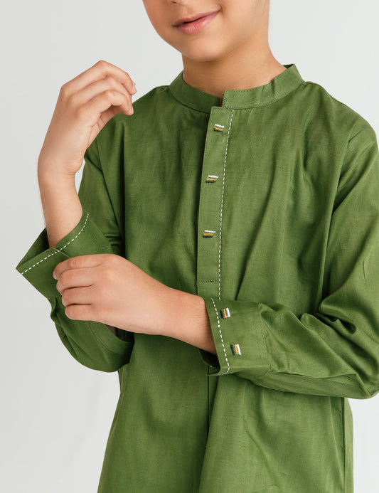 PLEATED JACQUARD KURTA