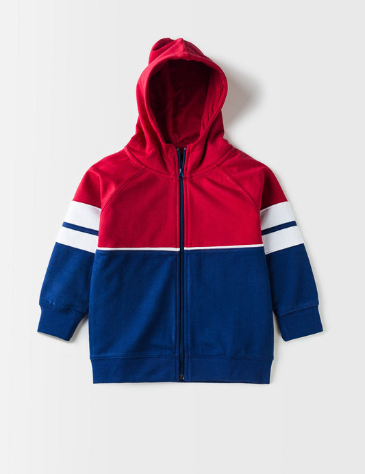 Color block hoodie