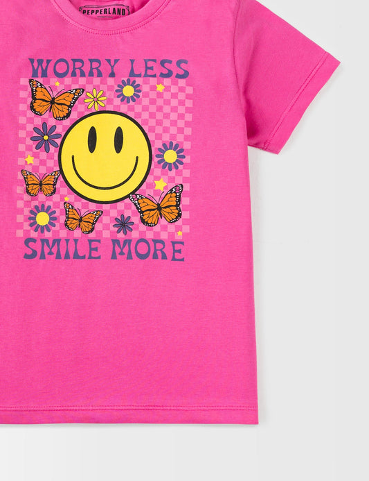 PRINTED SMILEY T-SHIRT