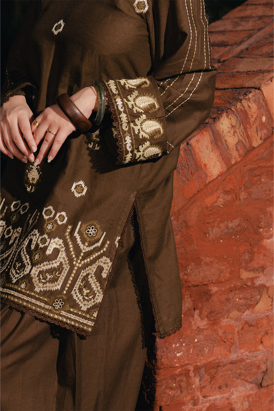 3 PIECE EMBROIDERED LAWN SUIT-UMBER TWIST (UNSTITCHED)