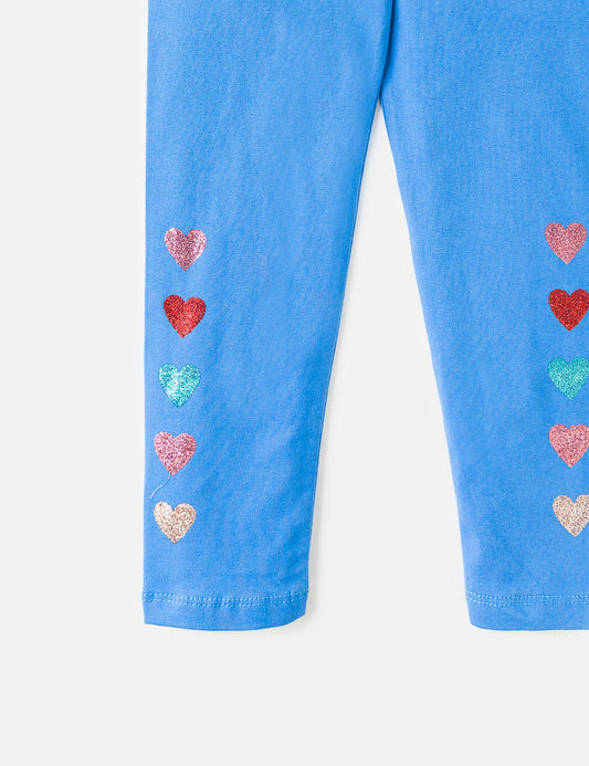 Hearts Printed Full Length Tights (6551401300120)