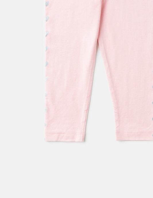 Hearts Printed Capri Tights (6555268415640)