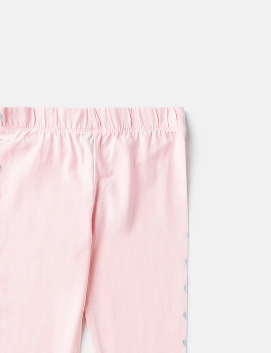 Hearts Printed Capri Tights (6555268415640)