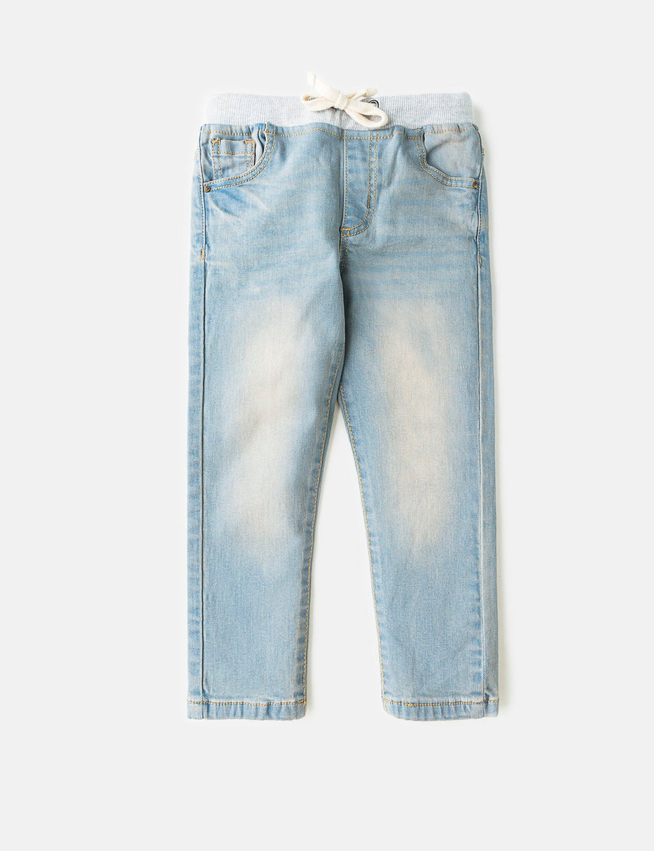 Ribbed Waist Band Jeans (6295505240216)