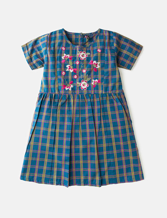 Plaids Embroidered Top (6551401496728)