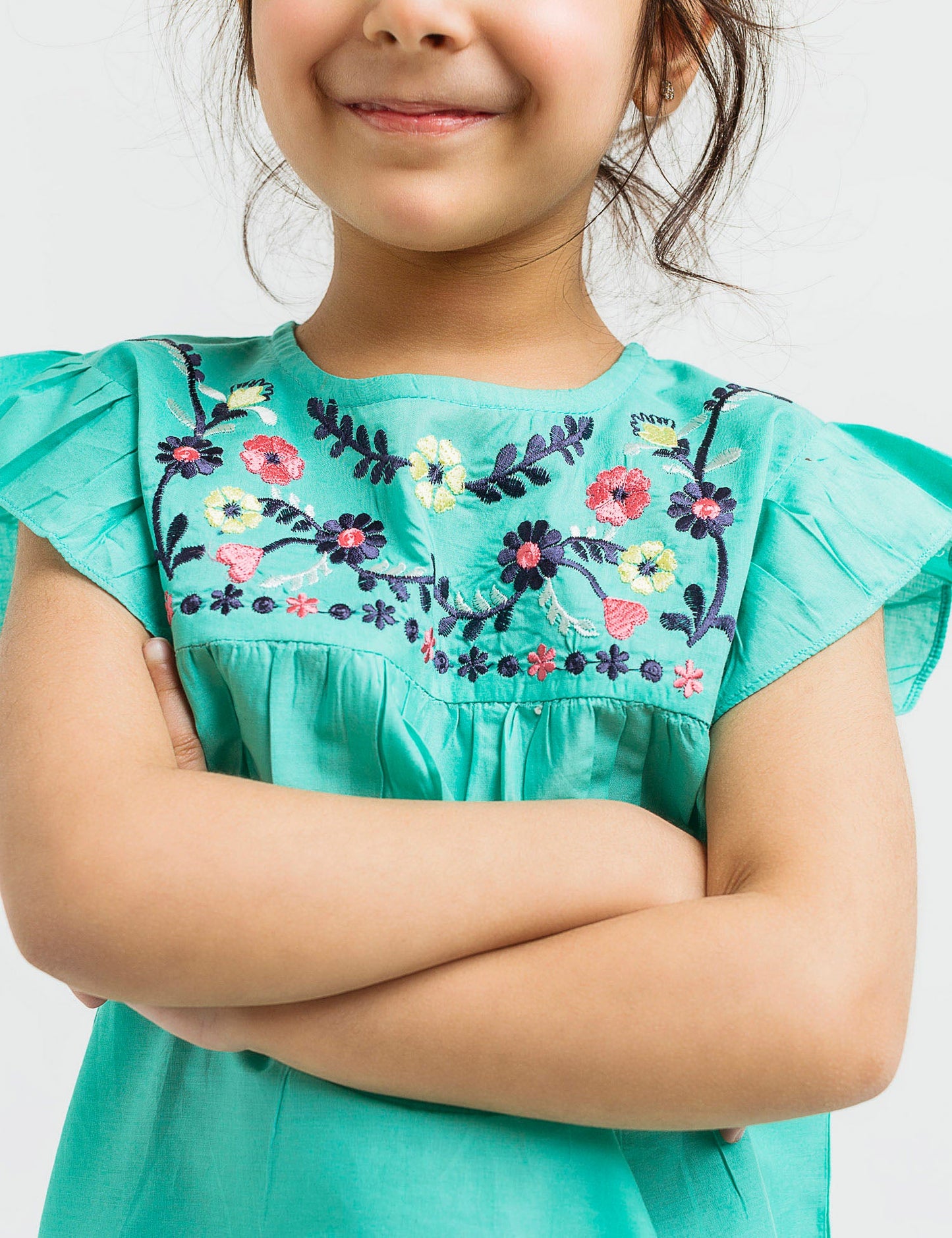 Aqua Embroidered Top (6295501078680)