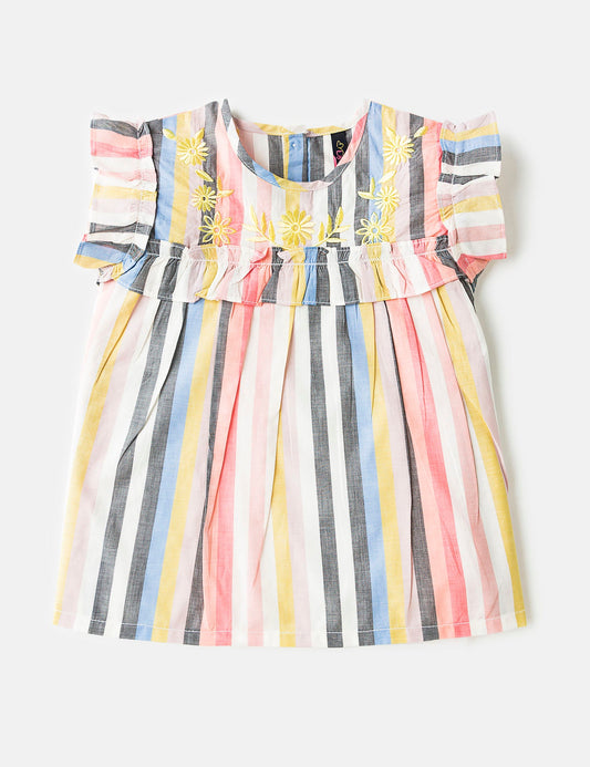 Stripes Embroidered Top (6295505469592)