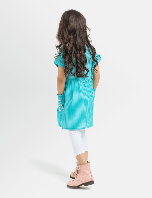 Stripes Embroidered Dress (6295503601816)