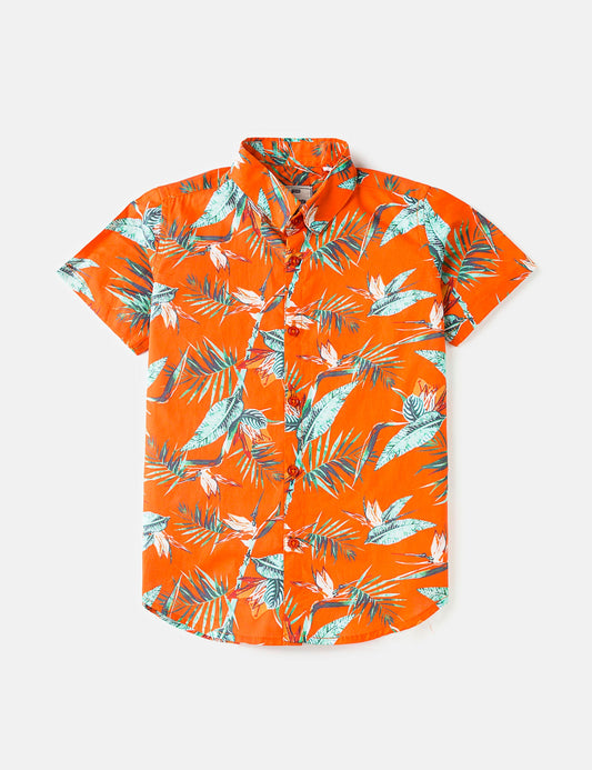 Printed Button Down Shirt (6551401758872)