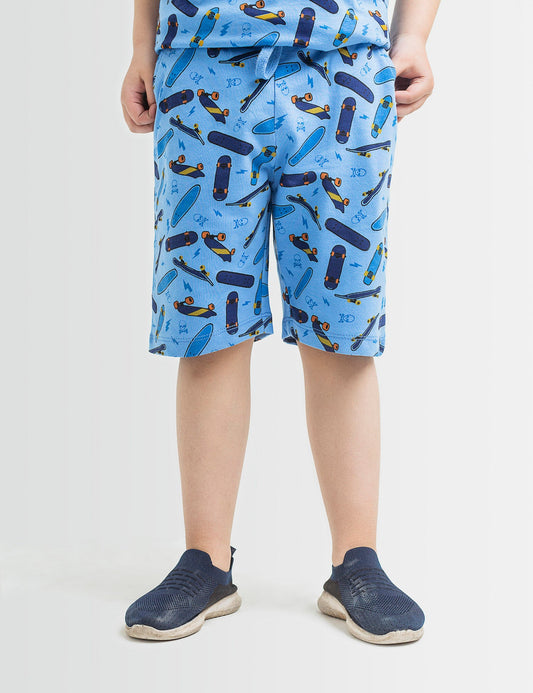 Printed Terry Shorts (6295501996184)