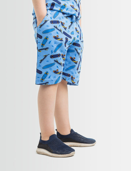 Printed Terry Shorts (6295501996184)
