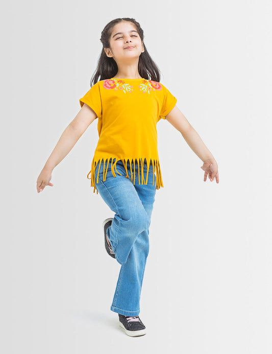 Floral Fringe Tee (6553007227032)
