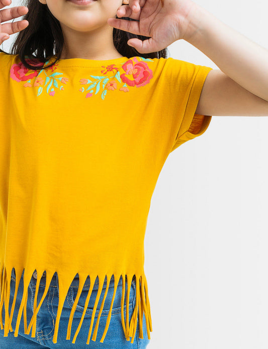 Floral Fringe Tee (6553007227032)