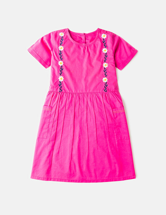 Floral Magenta Dress (6551401889944)
