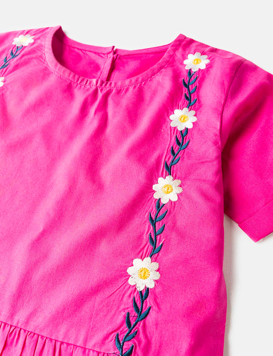 Floral Magenta Dress (6551401889944)