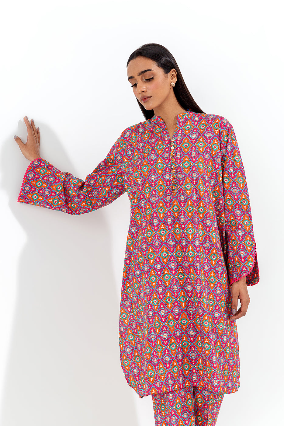 2 PIECE PRINTED LAWN  SUIT (PRET)