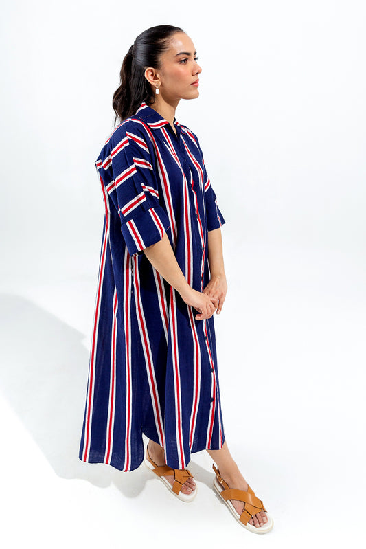 STRIPED LONG DRESS