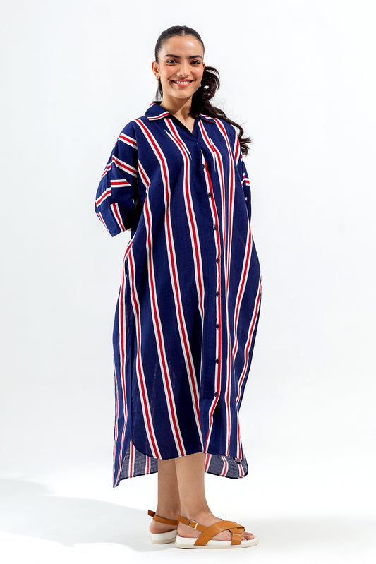 STRIPED LONG DRESS