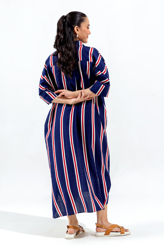 STRIPED LONG DRESS