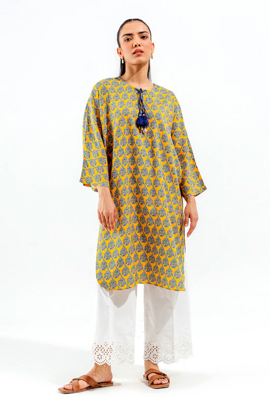 PRINTED VISCOSE LONG TUNIC (PRET)